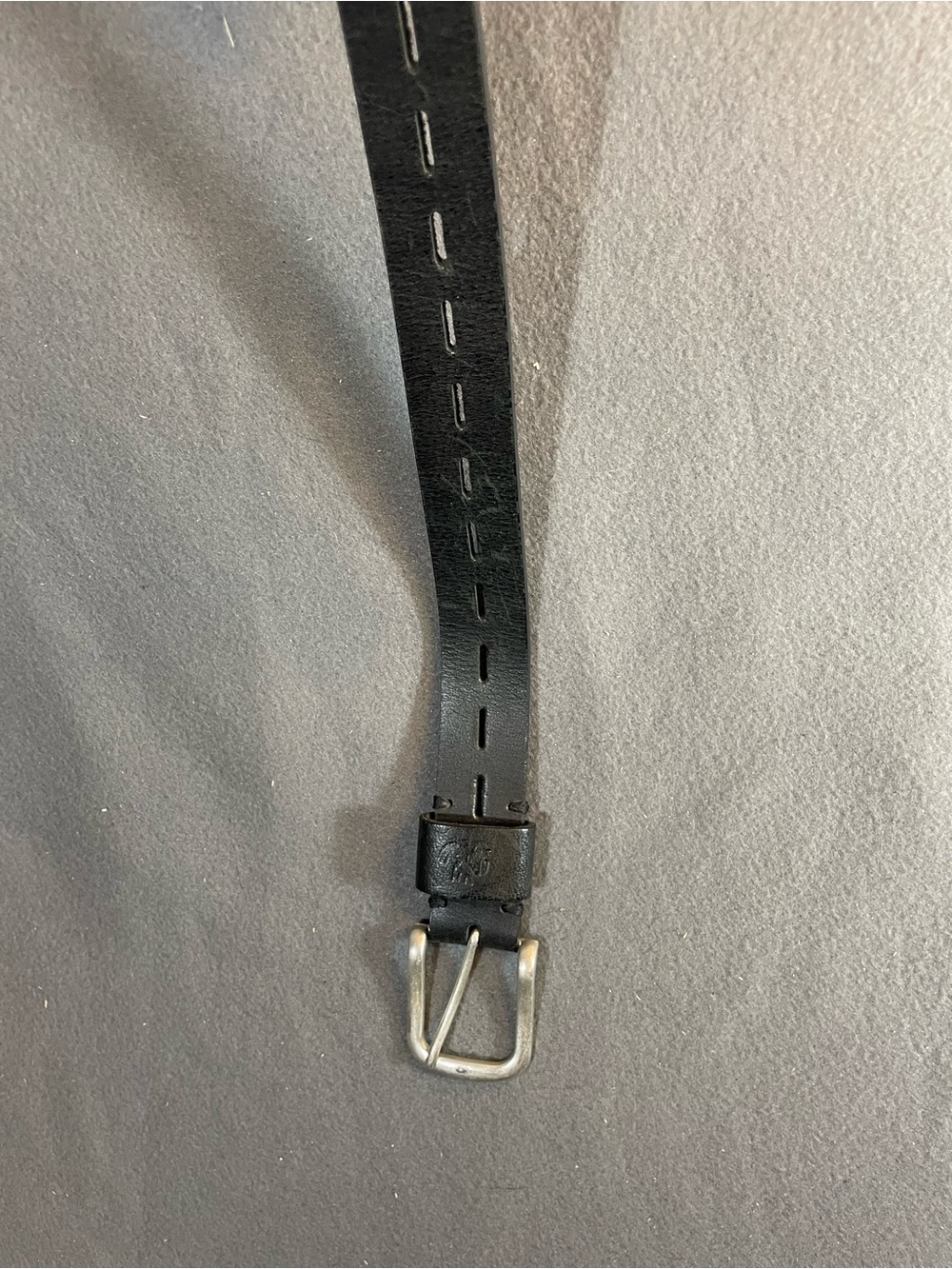 Free People We The Free Jona Leather Belt Black Slot Cutout - Picture 4 of 4
